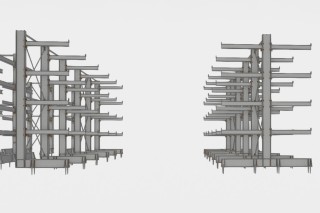 3D vizualizace konzolových regálů