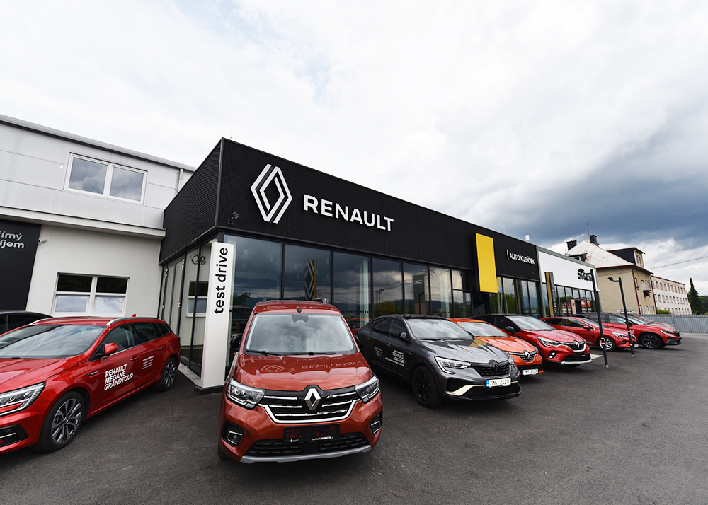 Montovaná prodejna vozů Renault v Šumperku