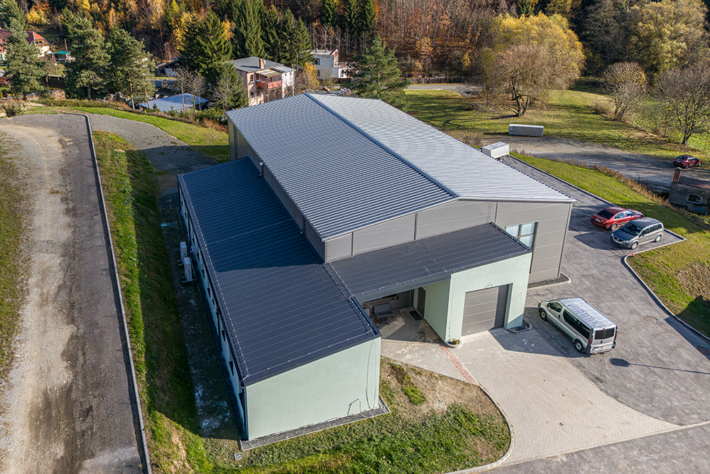 Montovaná skladová hala nedaleko Blanska