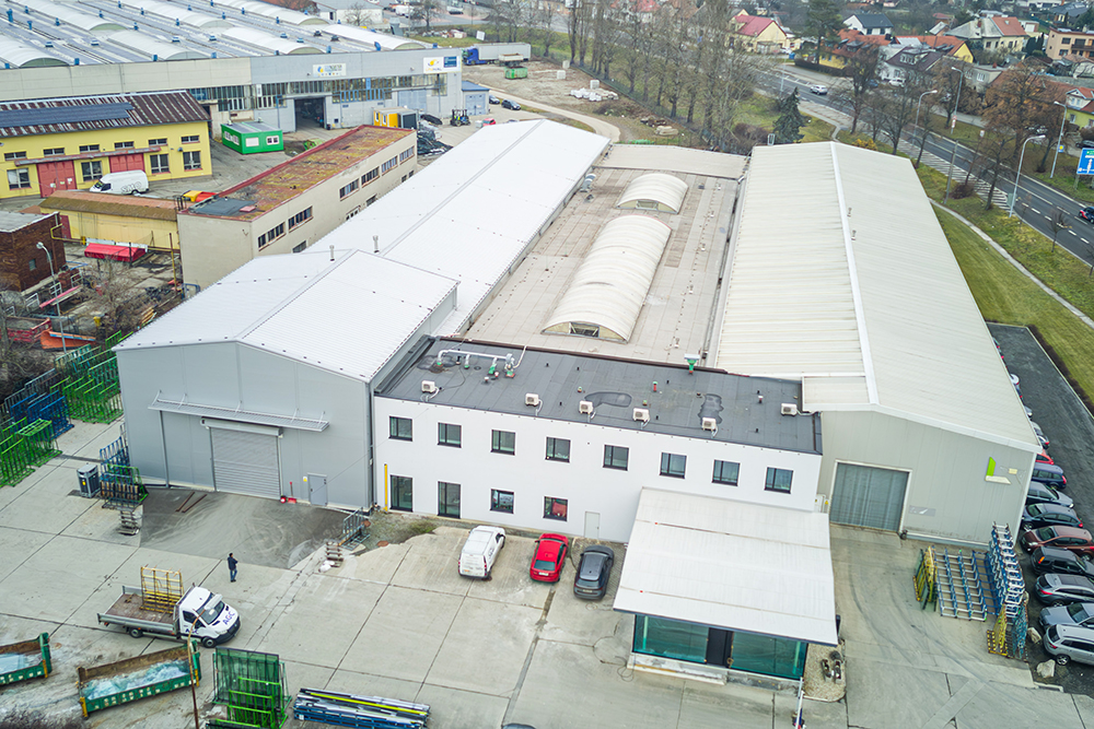 Přístavba ocelové haly pro firmu Obsidian